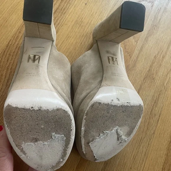 Tamara Mellon Soft Suede Creta Mules Size 42
